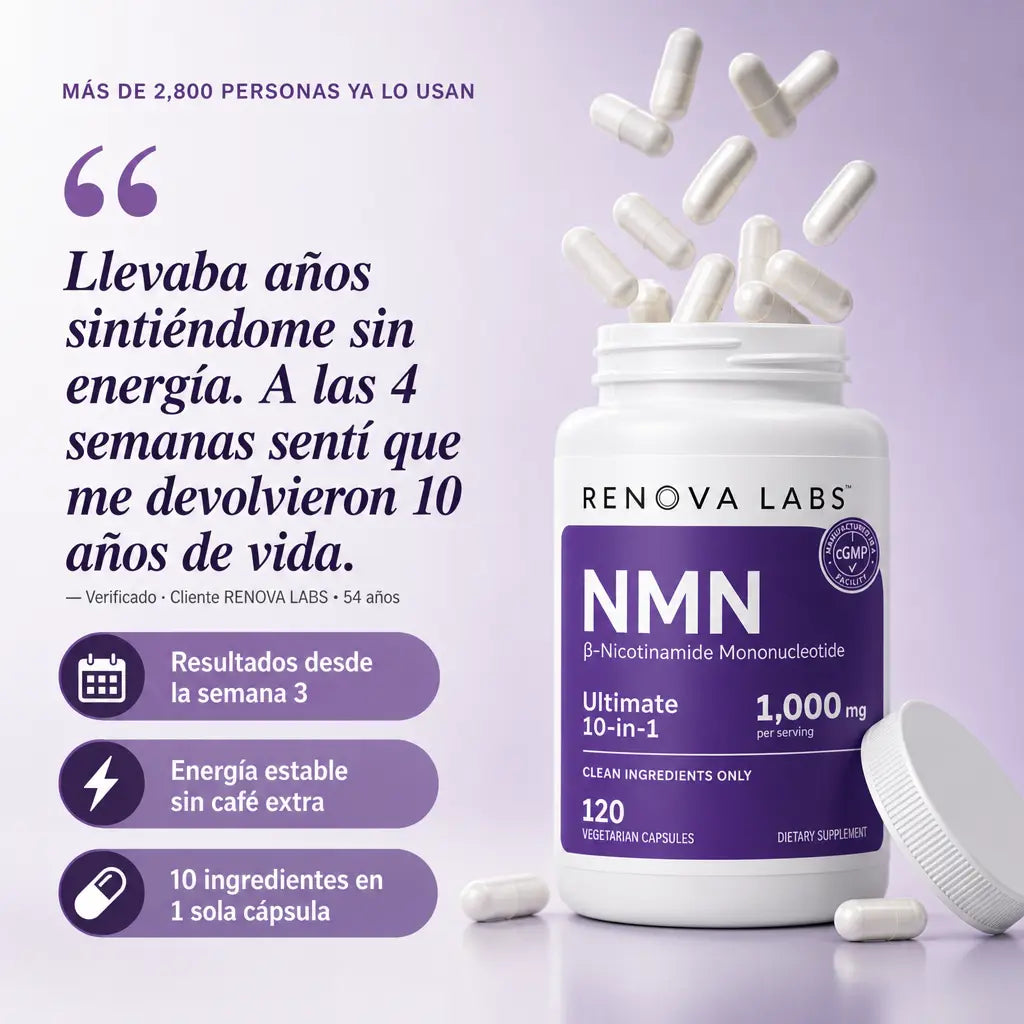 RENOVA LABS™ NMN Despierta Con Energía, Piensa Con Claridad