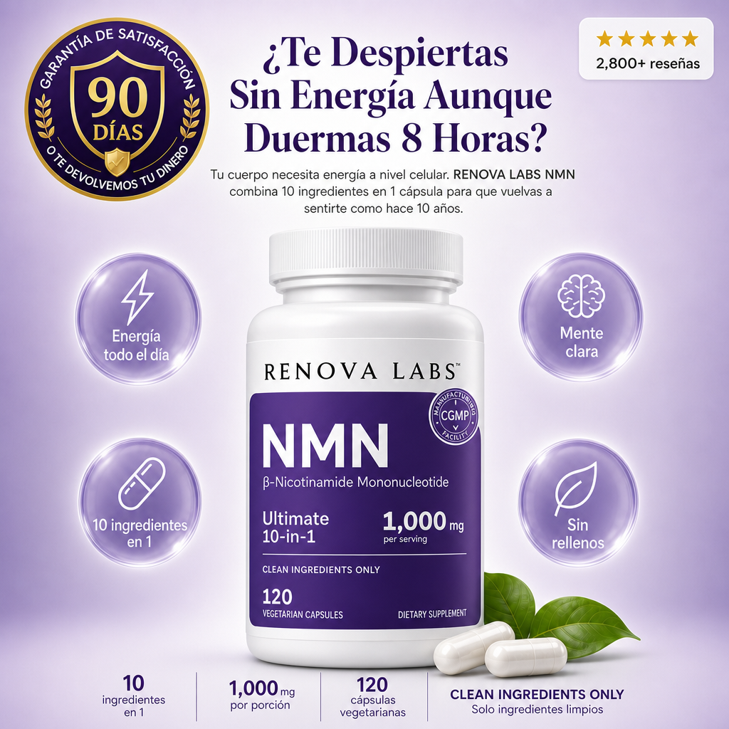 RENOVA LABS™ NMN Despierta Con Energía, Piensa Con Claridad