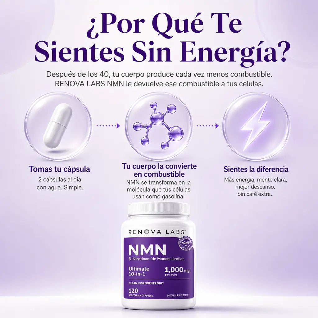 RENOVA LABS™ NMN Despierta Con Energía, Piensa Con Claridad